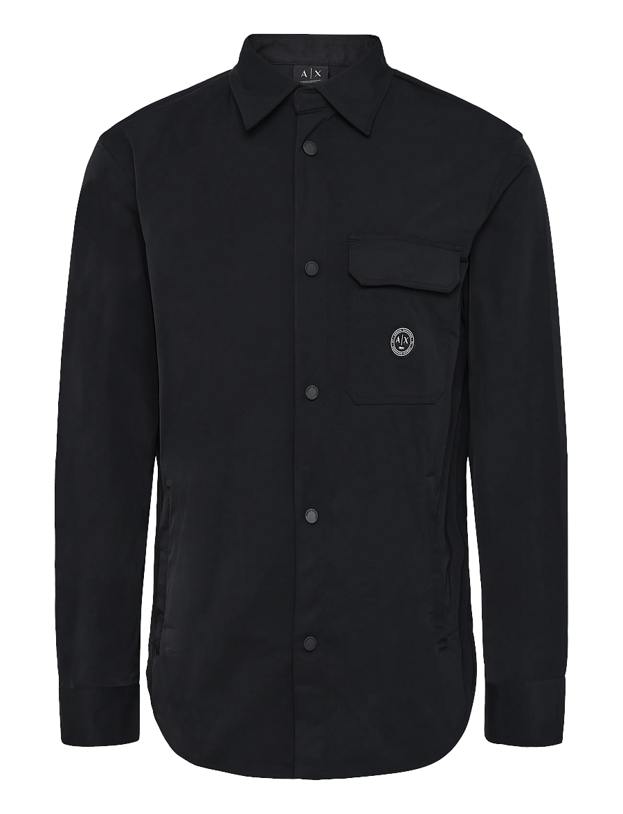 Armani Exchange - SHIRT - freizeithemden - black - 0