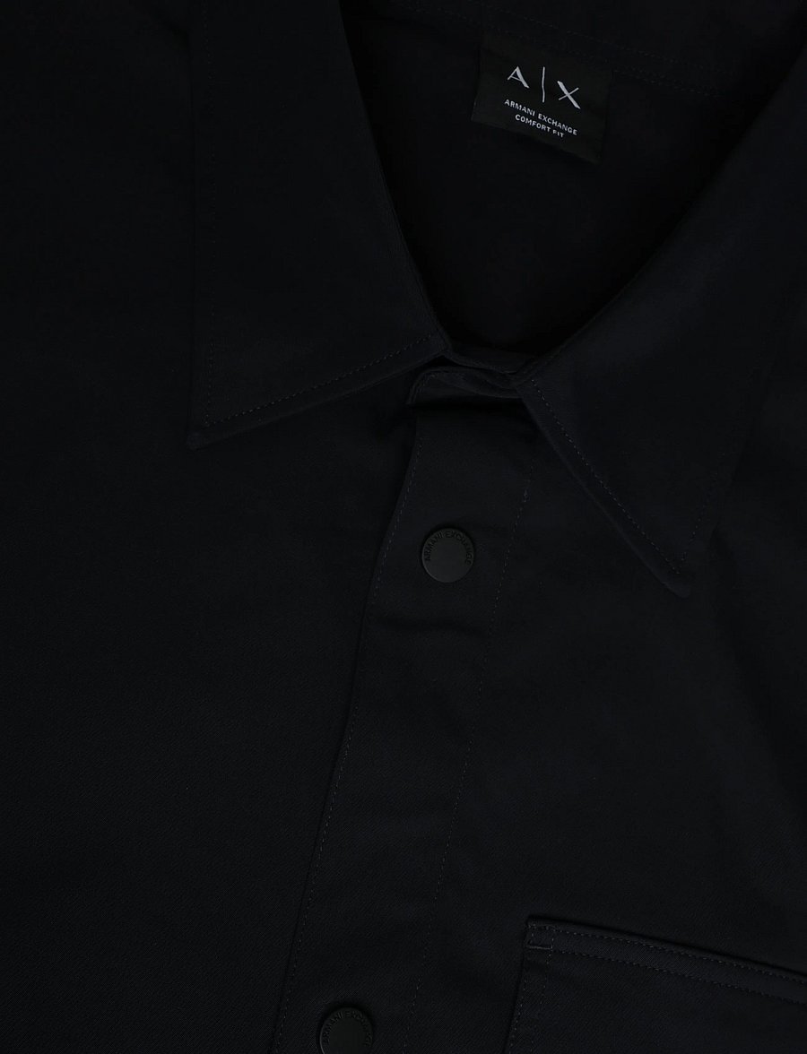 Armani Exchange - SHIRT - vabaajasärgid - deep navy - 2