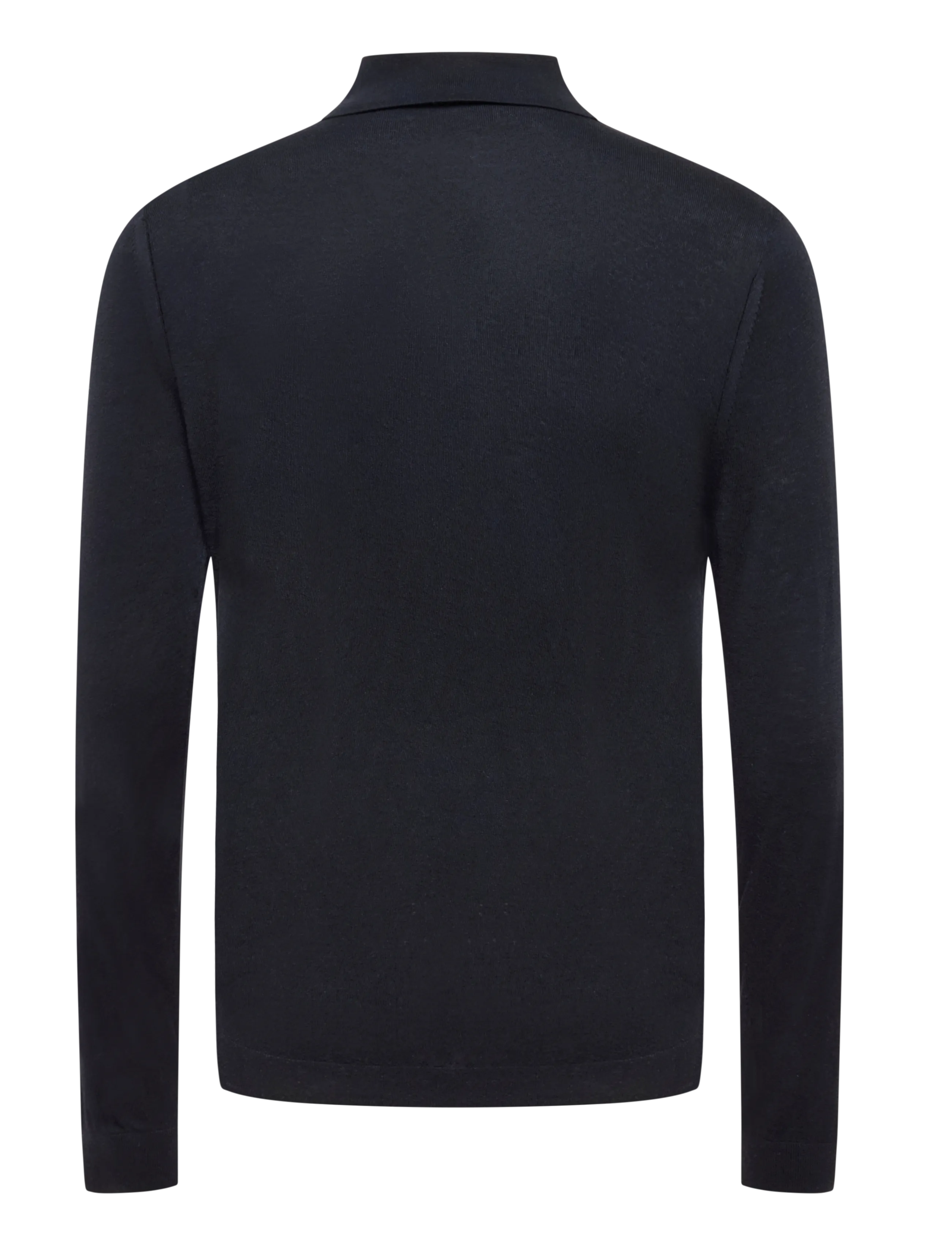 Armani Exchange - KNIT POLO - pikkade varrukatega kootud polod - deep navy - 1