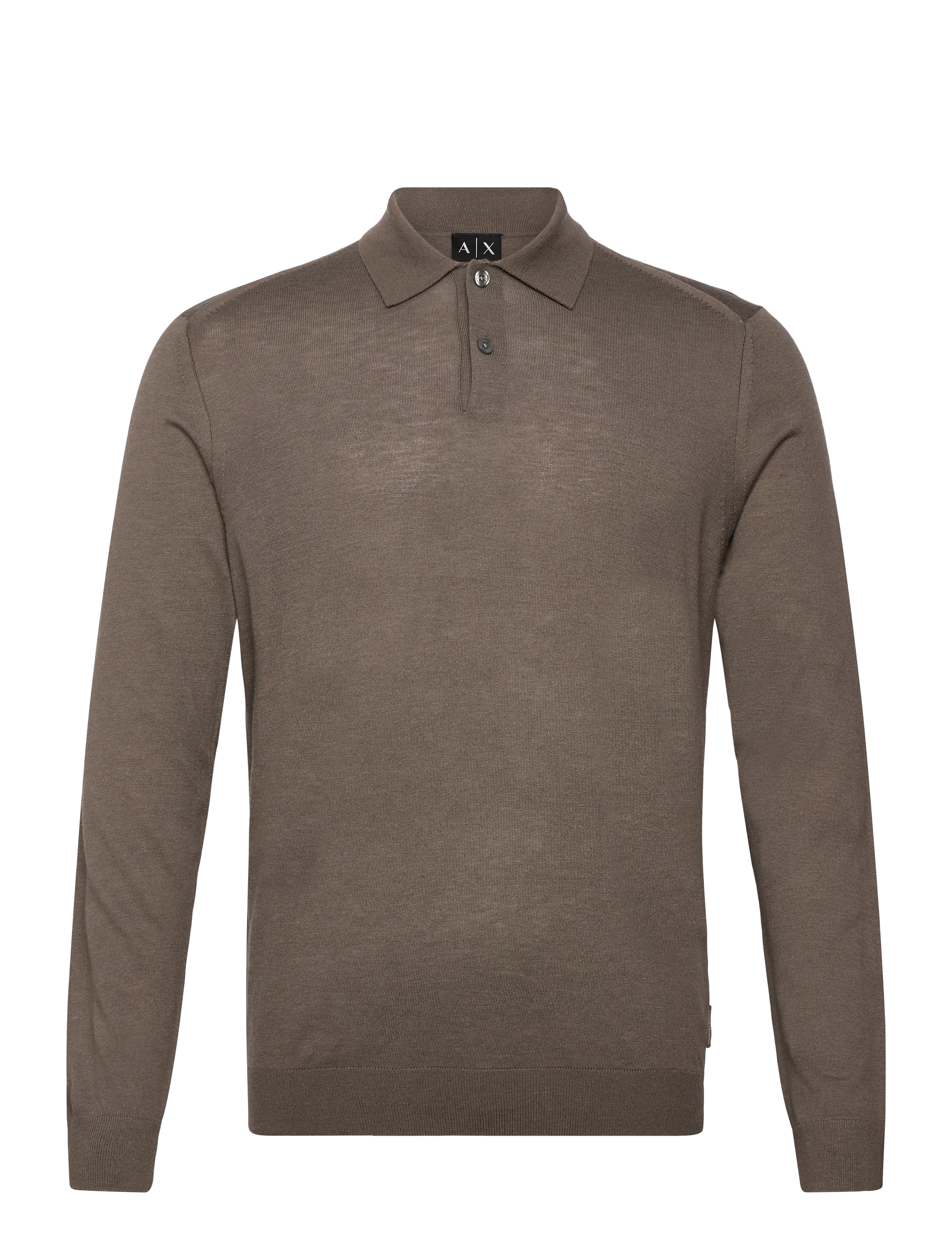 Armani Exchange KNIT POLO - Clothing - FALCON / brown