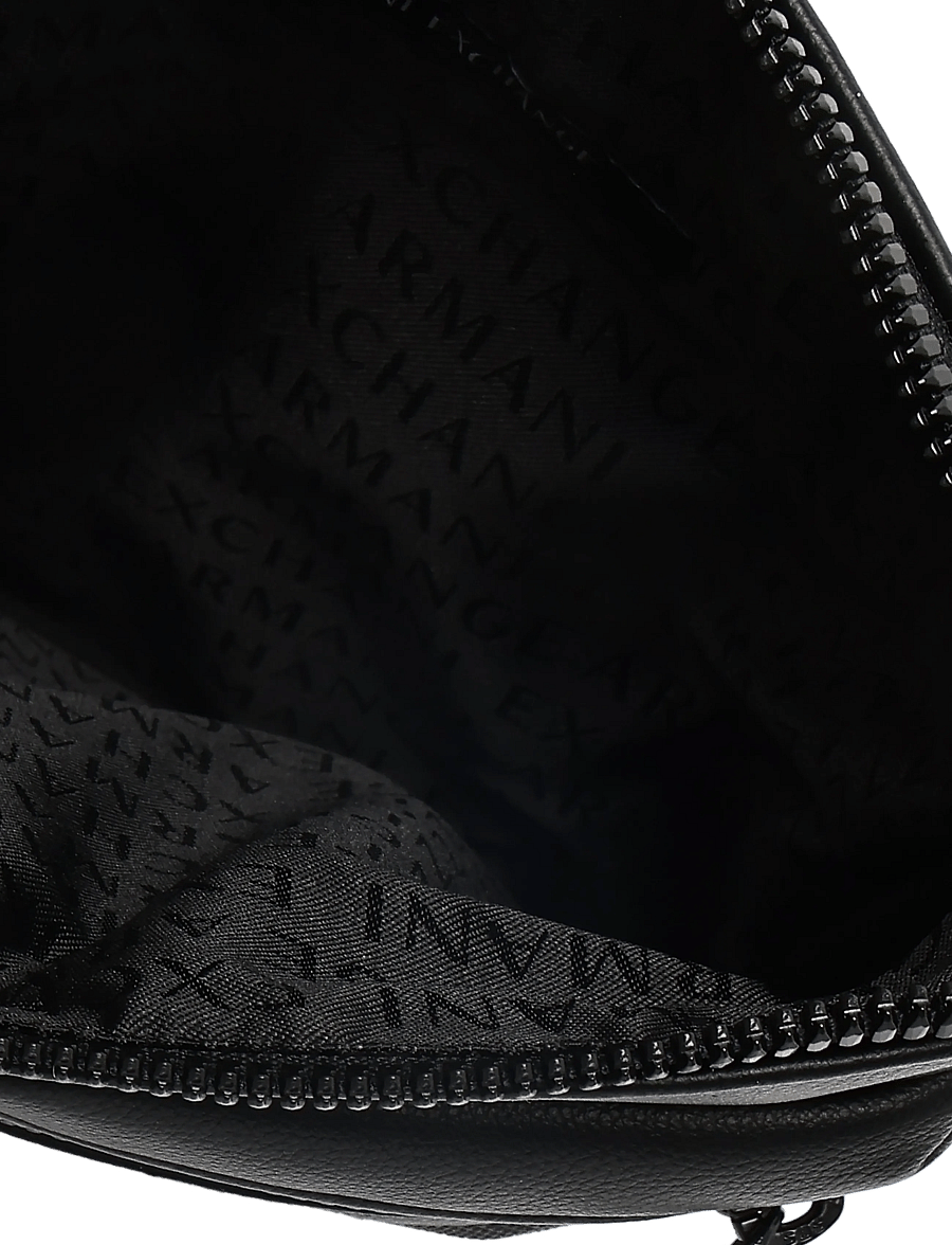 Armani Exchange - MESSENGER BAG - Õlakotid - black / black - 4