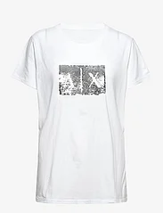 Armani Exchange - T-SHIRT - t-shirts - white ground + silver - 0