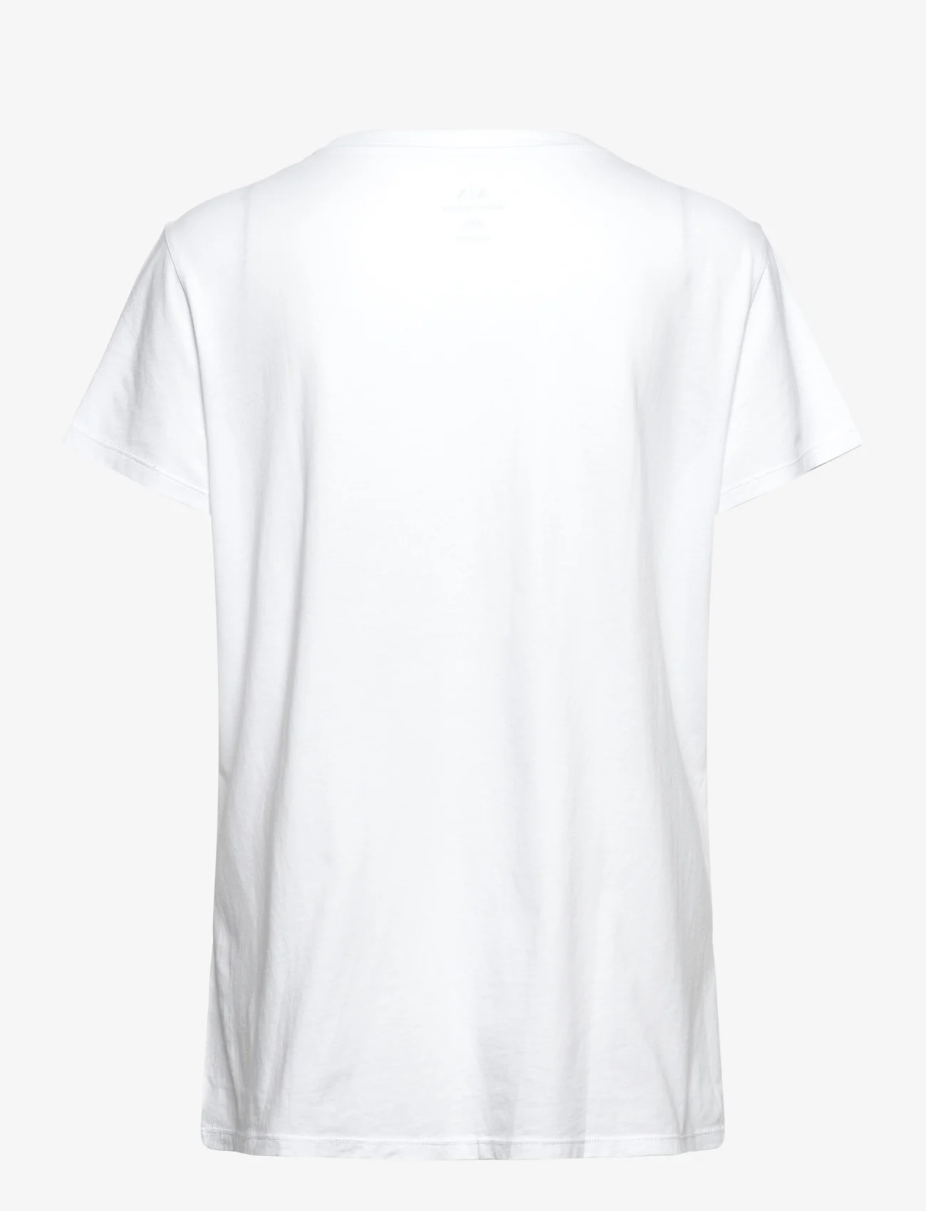Armani Exchange - T-SHIRT - t-skjorter - white ground + silver - 1