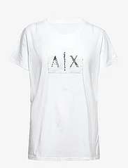 Armani Exchange - T-SHIRT - t-shirts - white ground + silver - 2