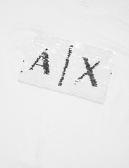 Armani Exchange - T-SHIRT - t-skjorter - white ground + silver - 3