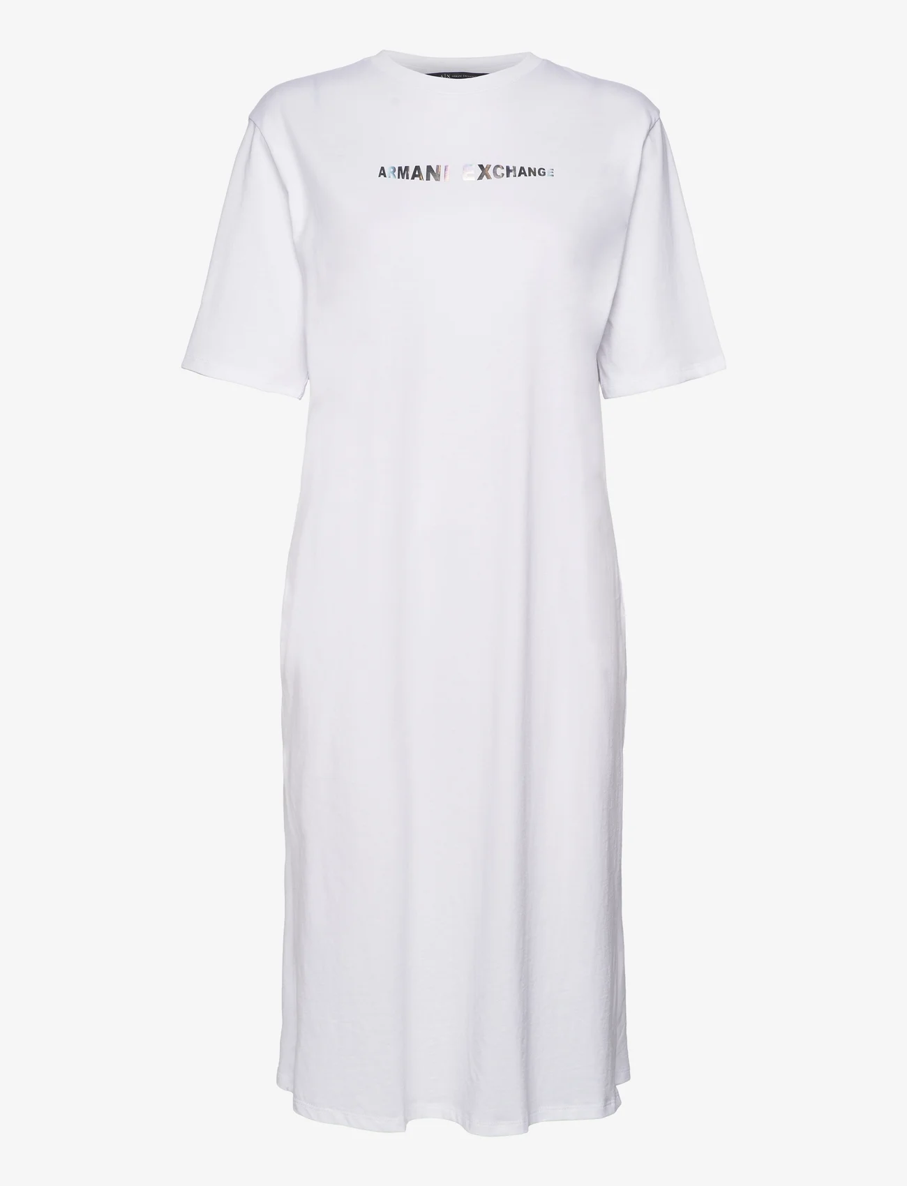 Armani Exchange - DRESS - t-shirtklänningar - 1000-optic white - 0