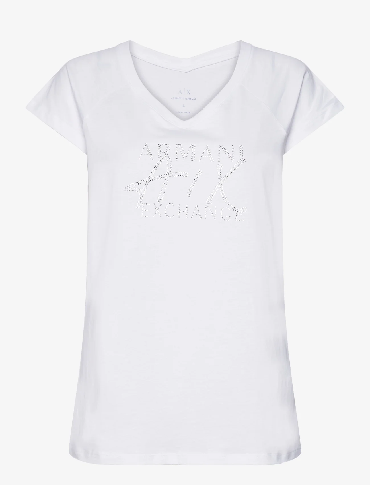 Armani Exchange - T-SHIRT - t-skjorter - 1000-optic white - 0