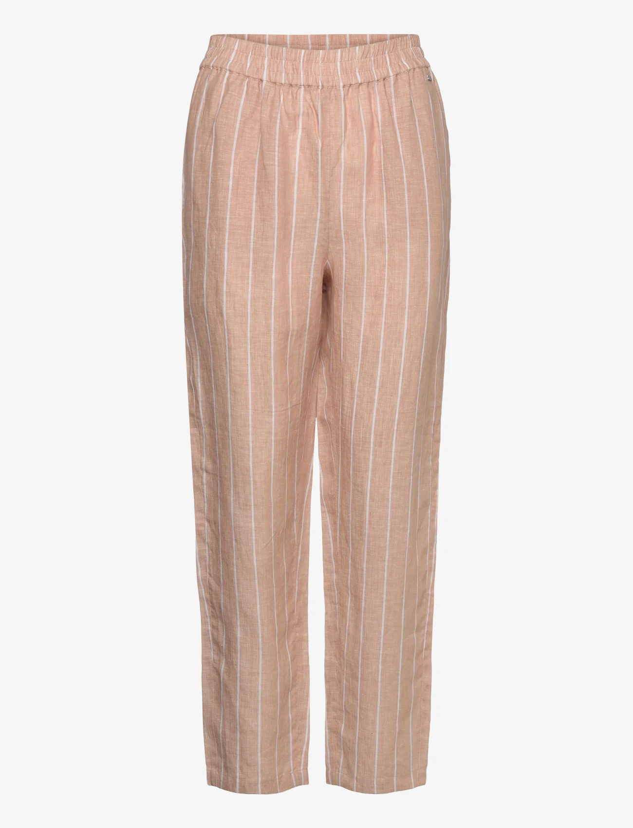 Armani Exchange - TROUSERS - bukser med lige ben - 2791-striped brush/nude m - 0