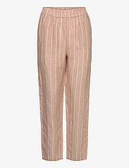 Armani Exchange - TROUSERS - bukser med lige ben - 2791-striped brush/nude m - 0