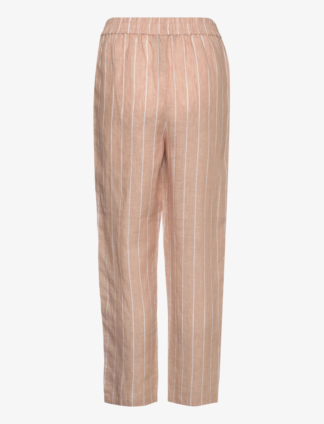 Armani Exchange - TROUSERS - spodnie proste - 2791-striped brush/nude m - 1