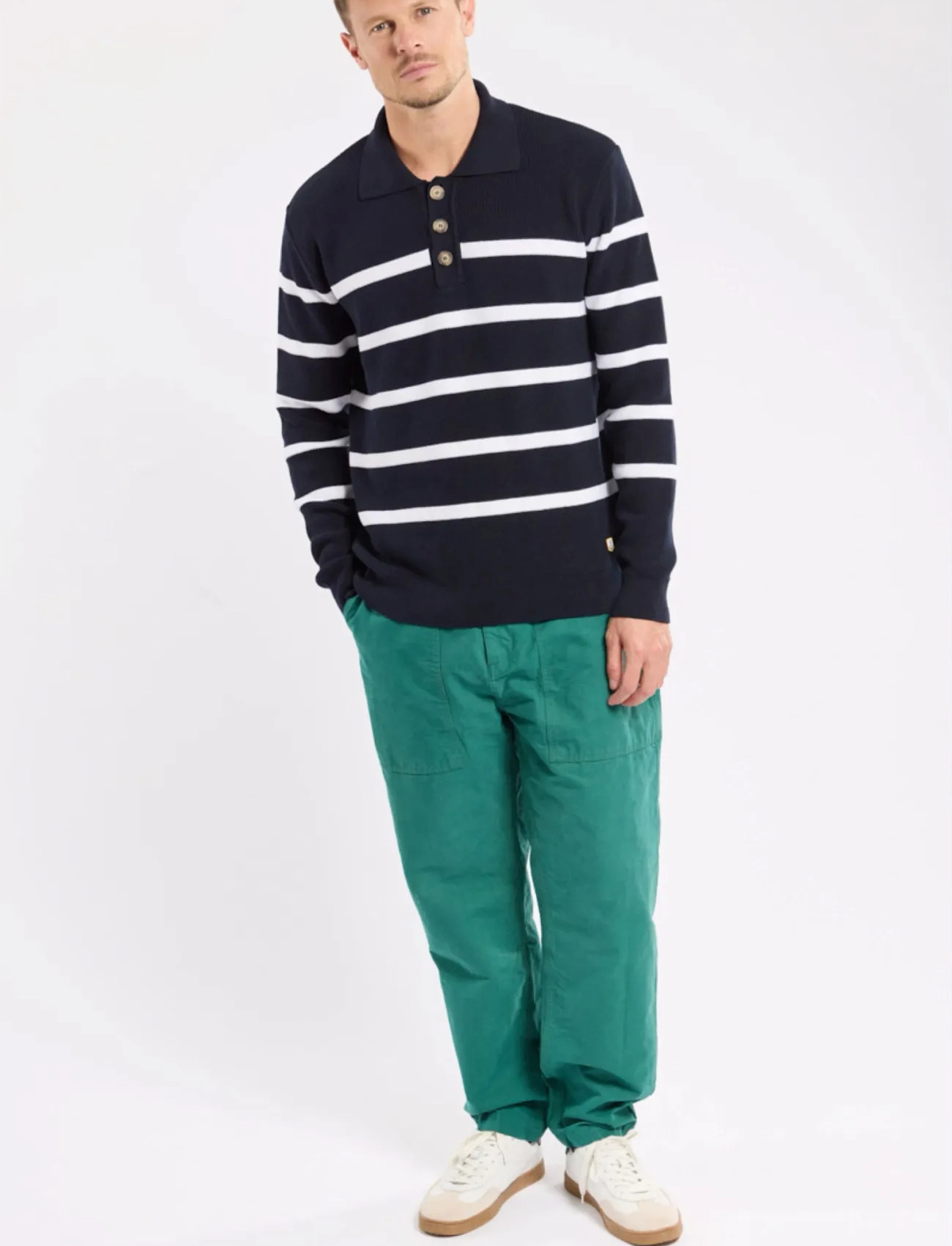 Armor Lux Heritage Polo Neck Jumper - - M 1