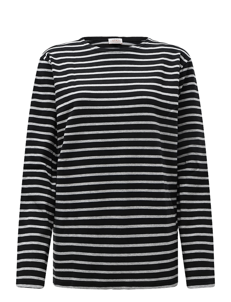 Armor Lux - Striped Breton Shirt Héritage - pikkade varrukatega t-särgid - black/grey - 1