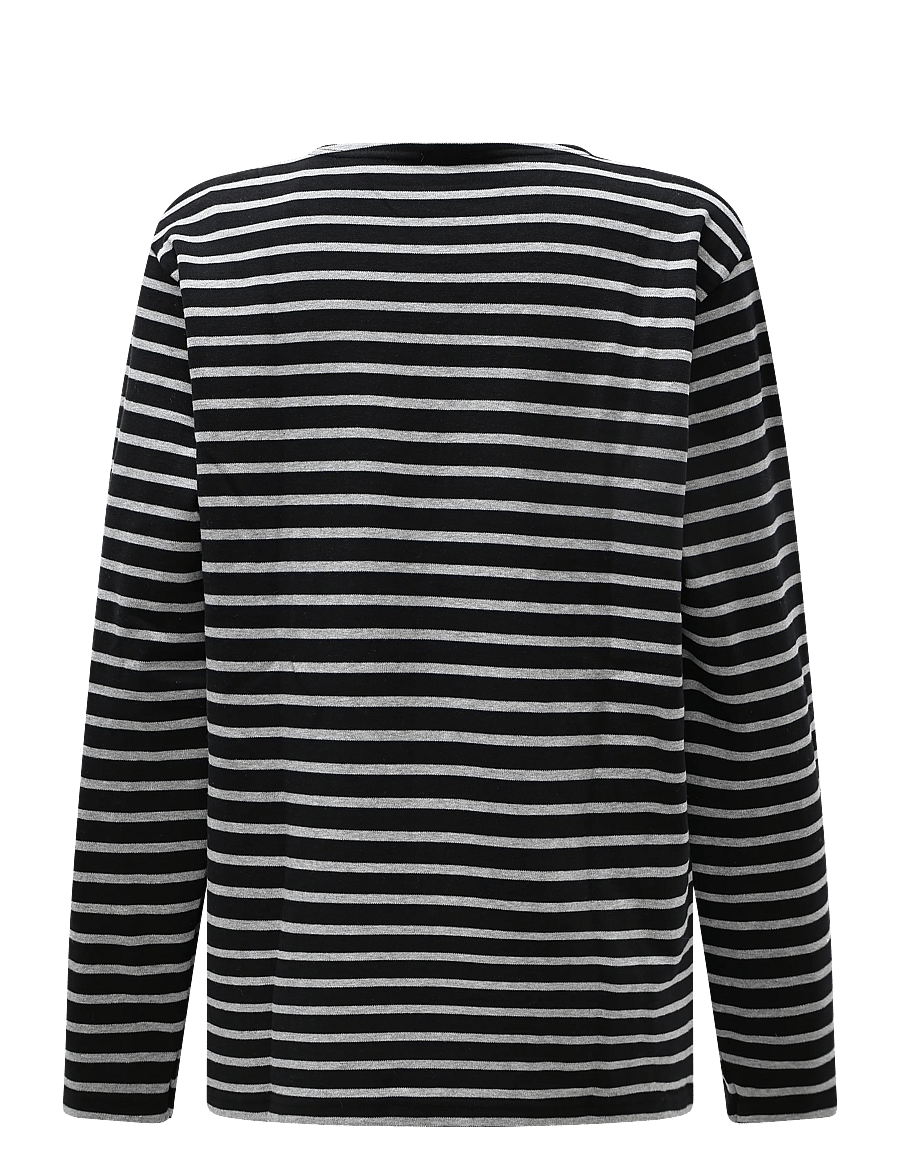 Armor Lux - Striped Breton Shirt Héritage - pikkade varrukatega t-särgid - black/grey - 2