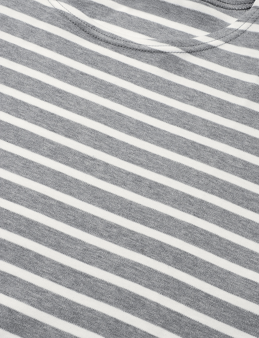 Armor Lux - Striped Breton Shirt Héritage - pikkade varrukatega t-särgid - grey / milk - 5