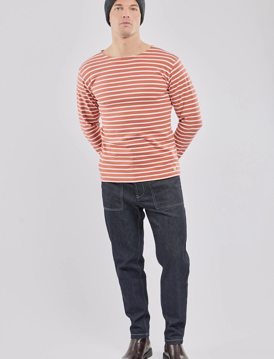 Armor Lux - Striped Breton Shirt Héritage - langärmelig - stone brest/milk - 3