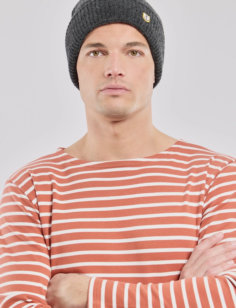 Armor Lux - Striped Breton Shirt Héritage - langärmelig - stone brest/milk - 4