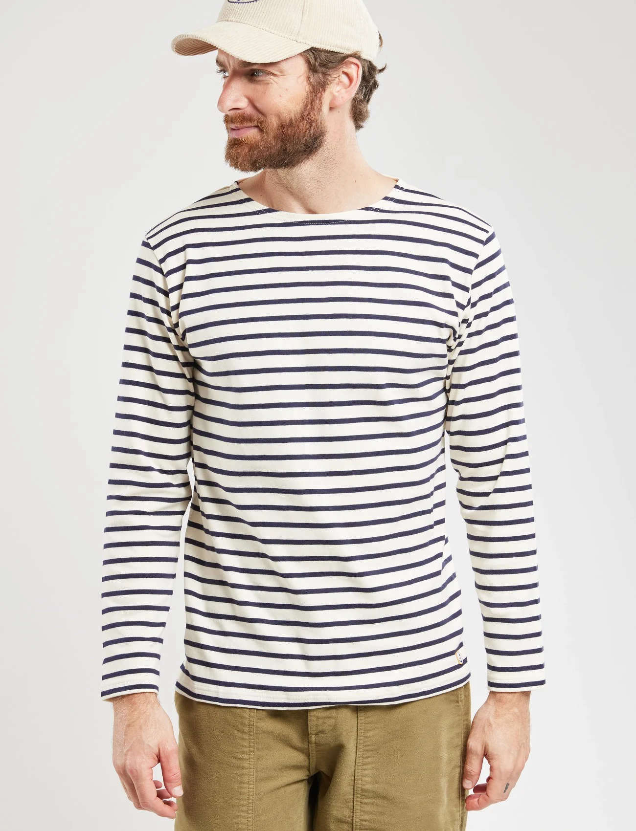 Armor Lux - Breton Striped Shirt Héritage - długi rękaw - nature/navy - 0