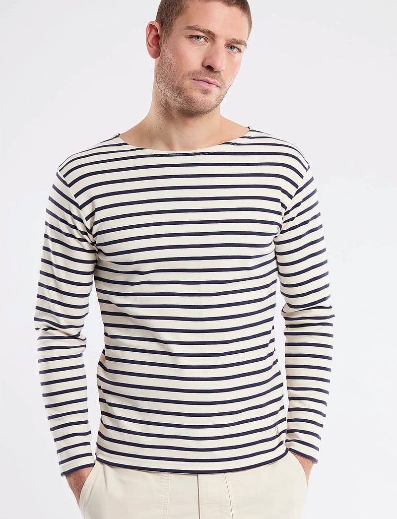 Armor Lux - Breton Striped Shirt Héritage - langærmede t-shirts - nature/navy - 2