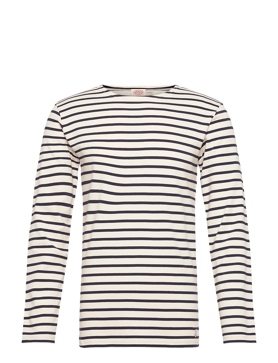 Armor Lux - Striped Breton Shirt Héritage - langärmelige t-shirts - nature/navy - 0