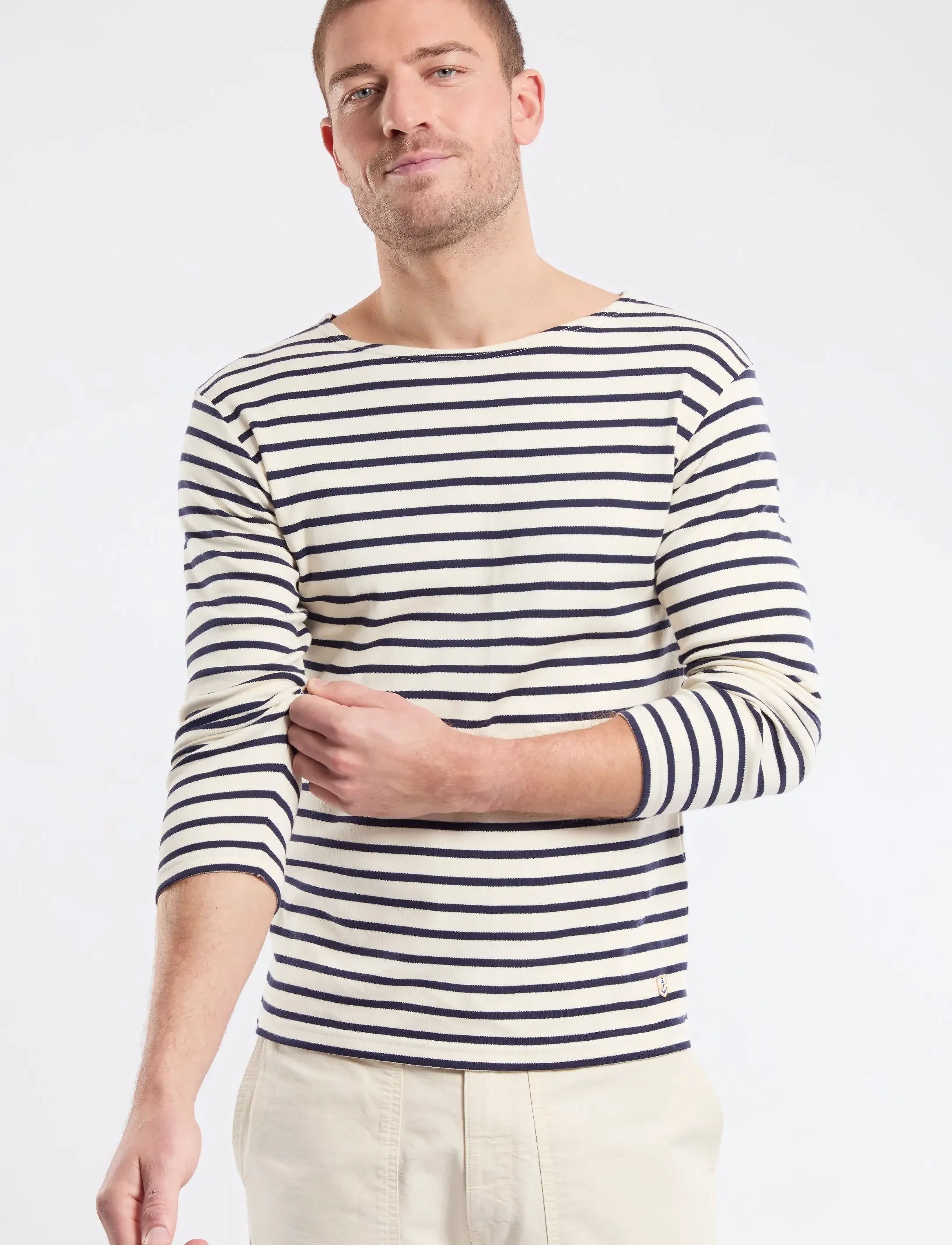 Armor Lux - Striped Breton Shirt Héritage - långärmade t-shirts - nature/navy - 3