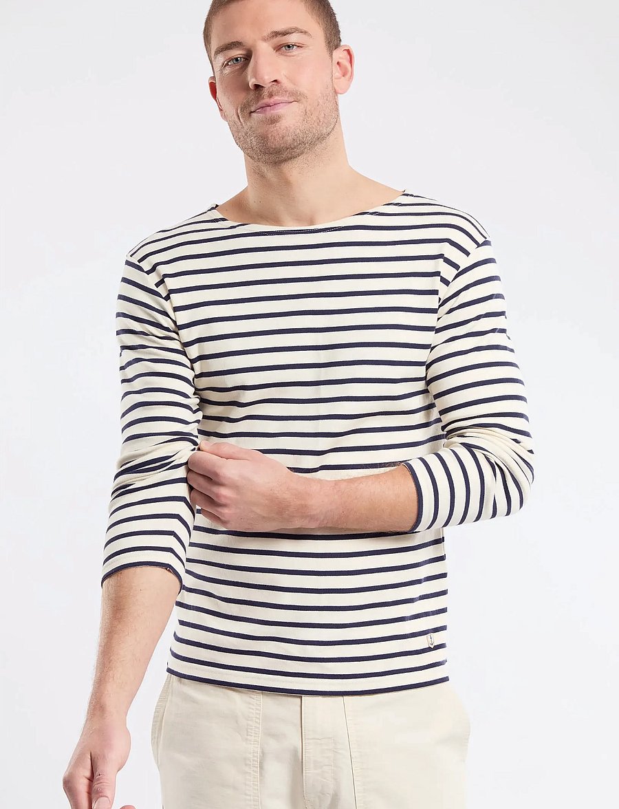 Armor Lux - Striped Breton Shirt Héritage - langärmelige t-shirts - nature/navy - 3
