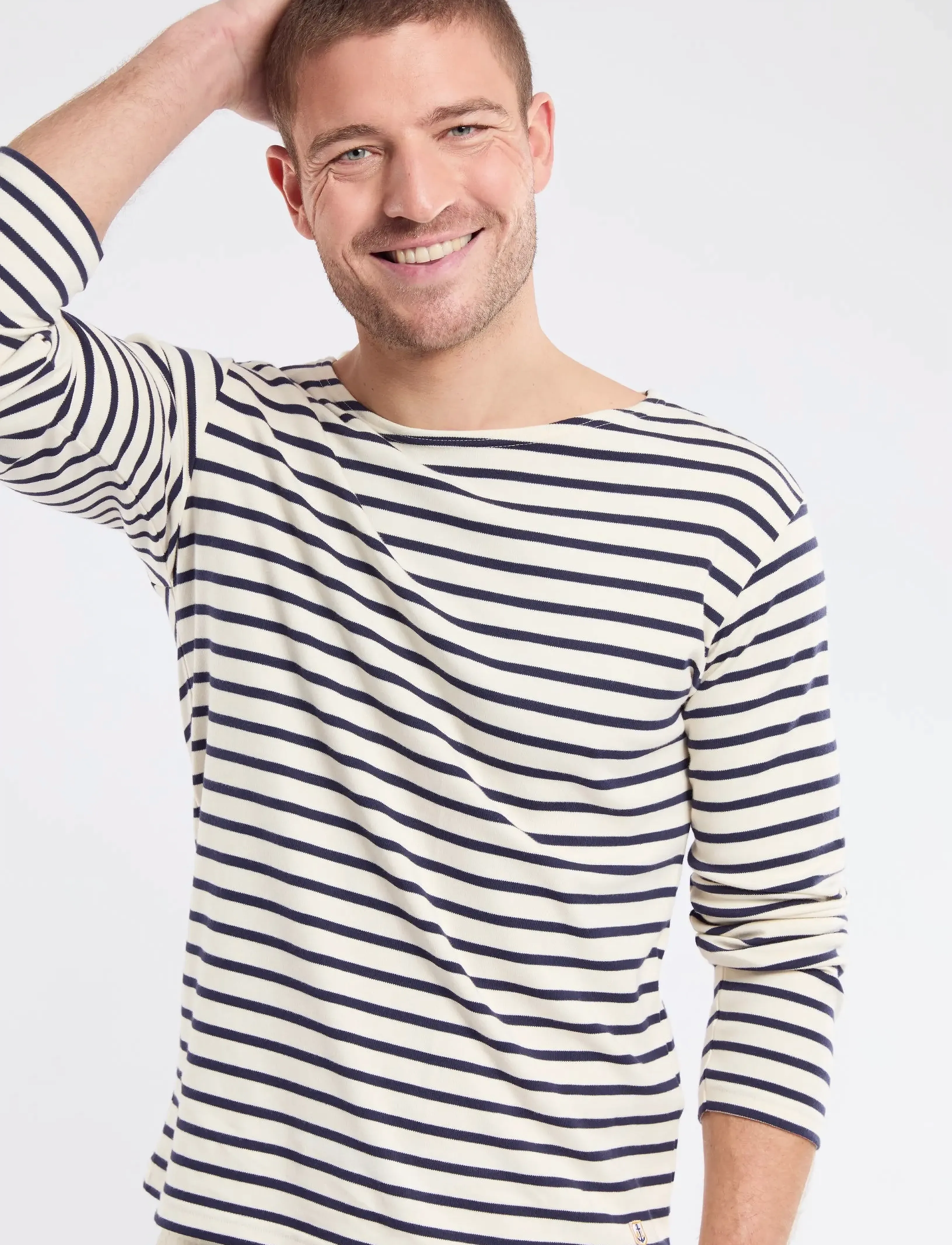 Armor Lux - Striped Breton Shirt Héritage - långärmade t-shirts - nature/navy - 4