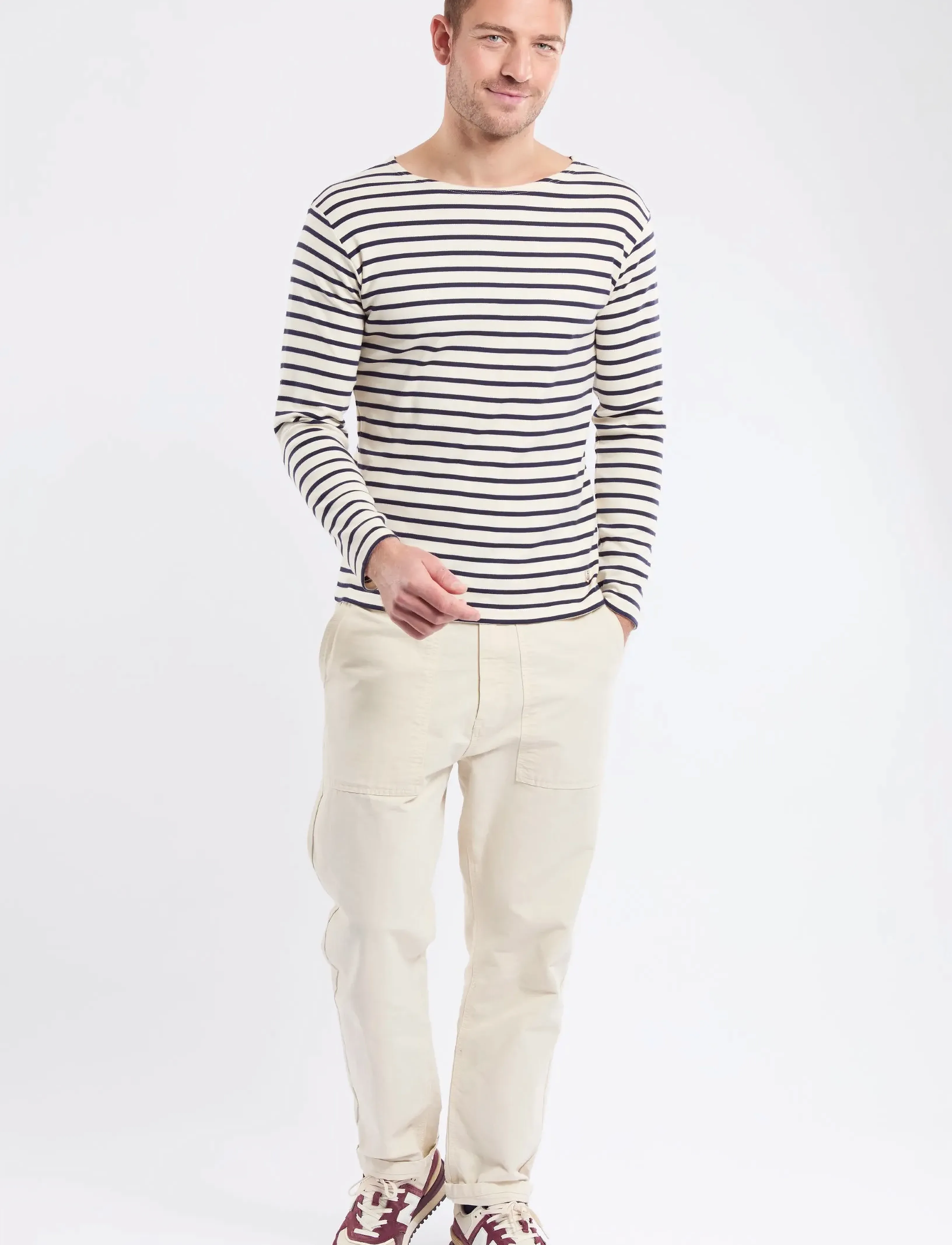 Armor Lux - Striped Breton Shirt Héritage - långärmade t-shirts - nature/navy - 5