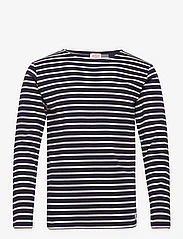 Armor Lux - Breton Striped Shirt Héritage - langermede t-skjorter - navy/nature - 0