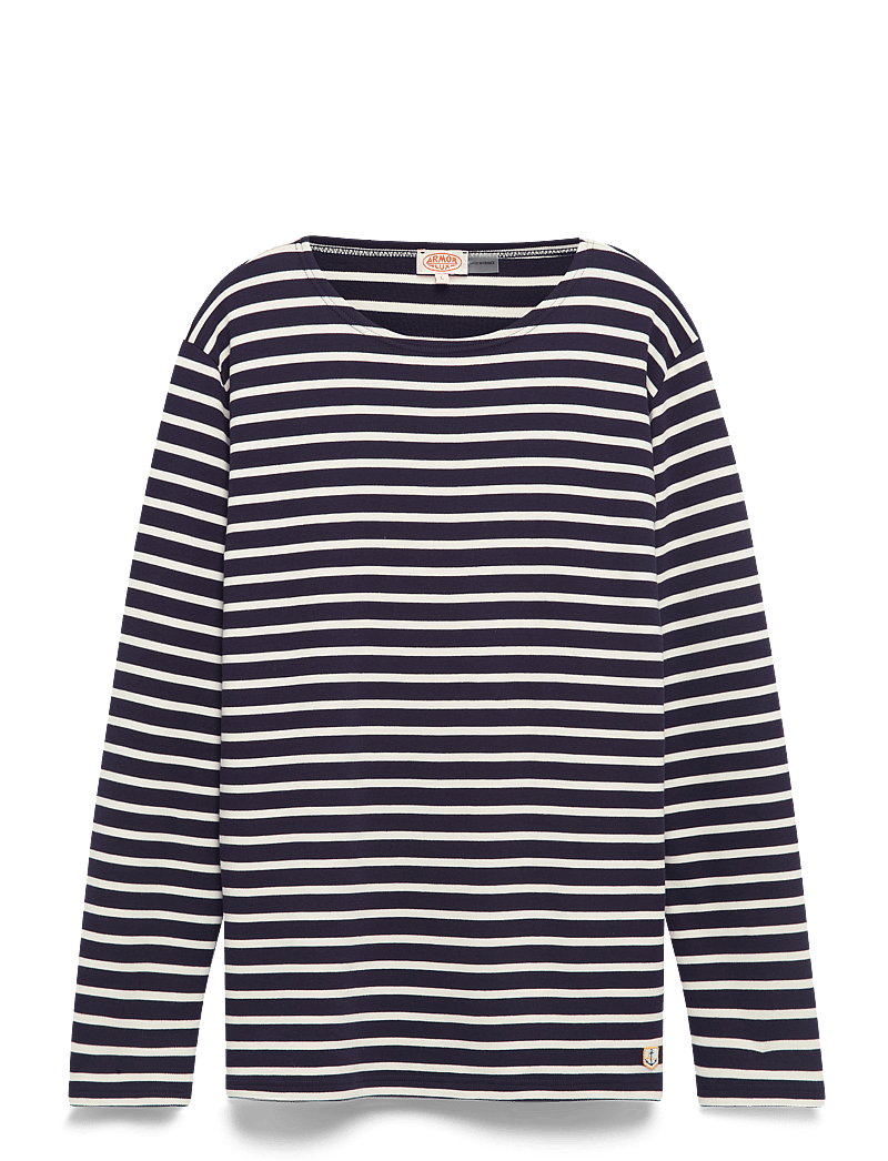 Armor Lux - Breton Striped Shirt Héritage - långärmade t-shirts - navy/nature - 2
