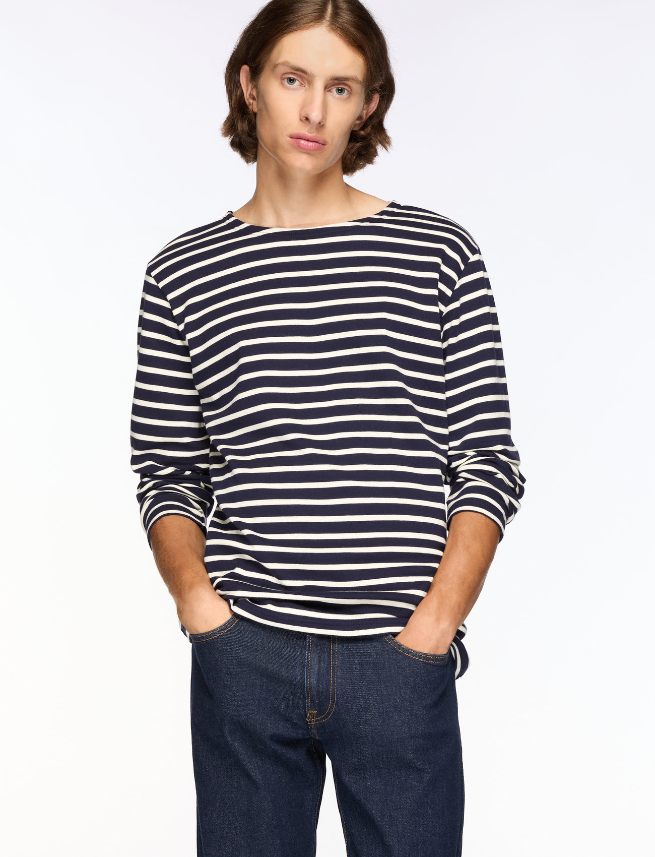 Armor Lux - Breton Striped Shirt Héritage - långärmade t-shirts - navy/nature - 0