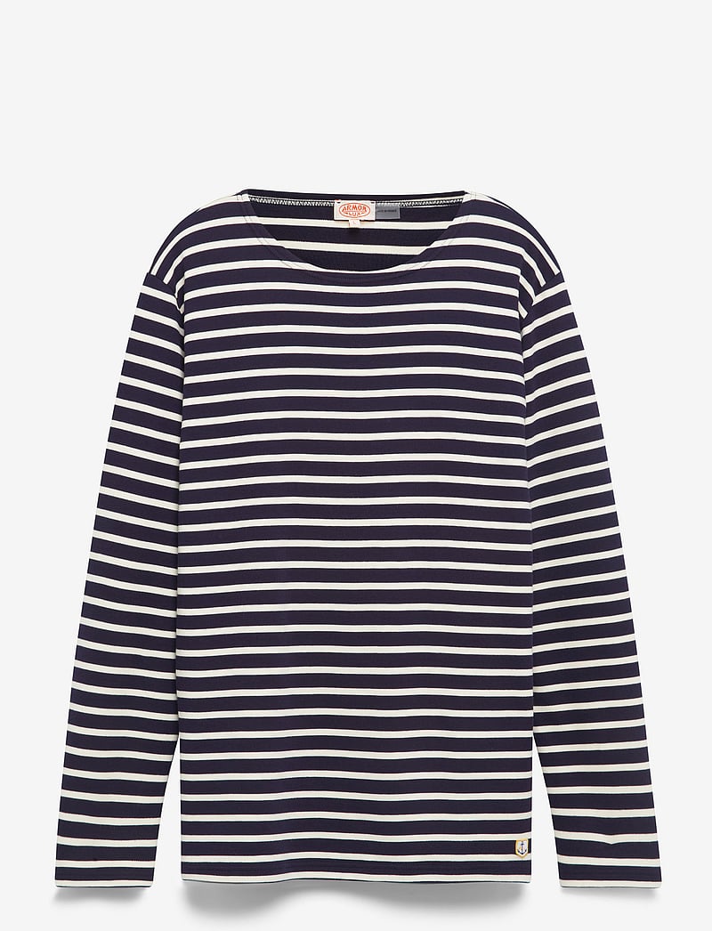 Armor Lux - Breton Striped Shirt Héritage - långärmade t-shirts - navy/nature - 2