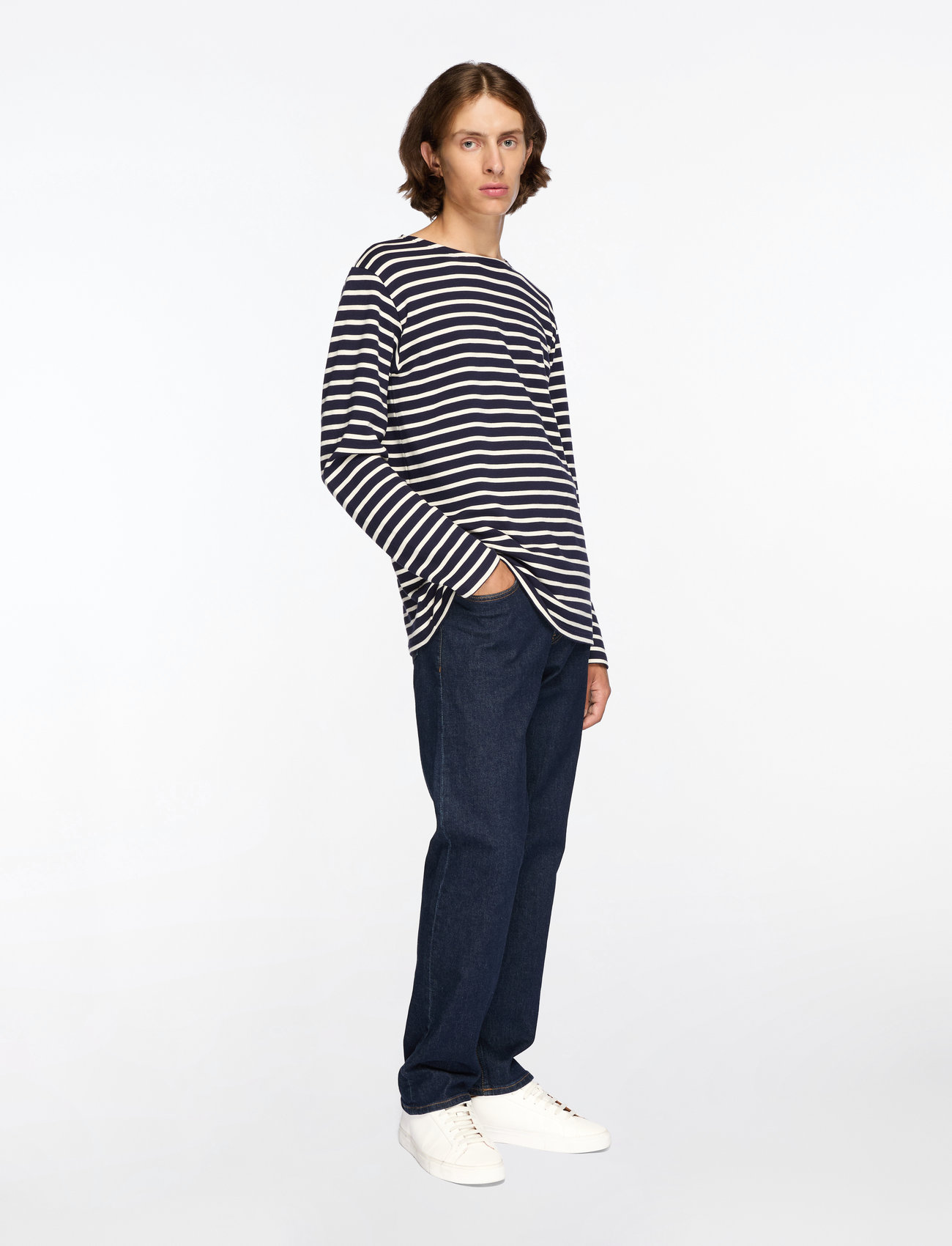 Armor Lux - Breton Striped Shirt Héritage - långärmade t-shirts - navy/nature - 4