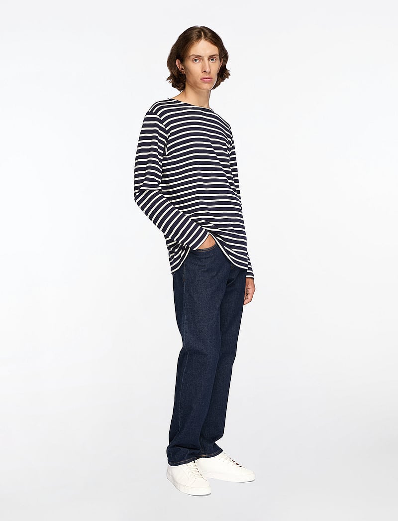 Armor Lux - Breton Striped Shirt Héritage - långärmade t-shirts - navy/nature - 4