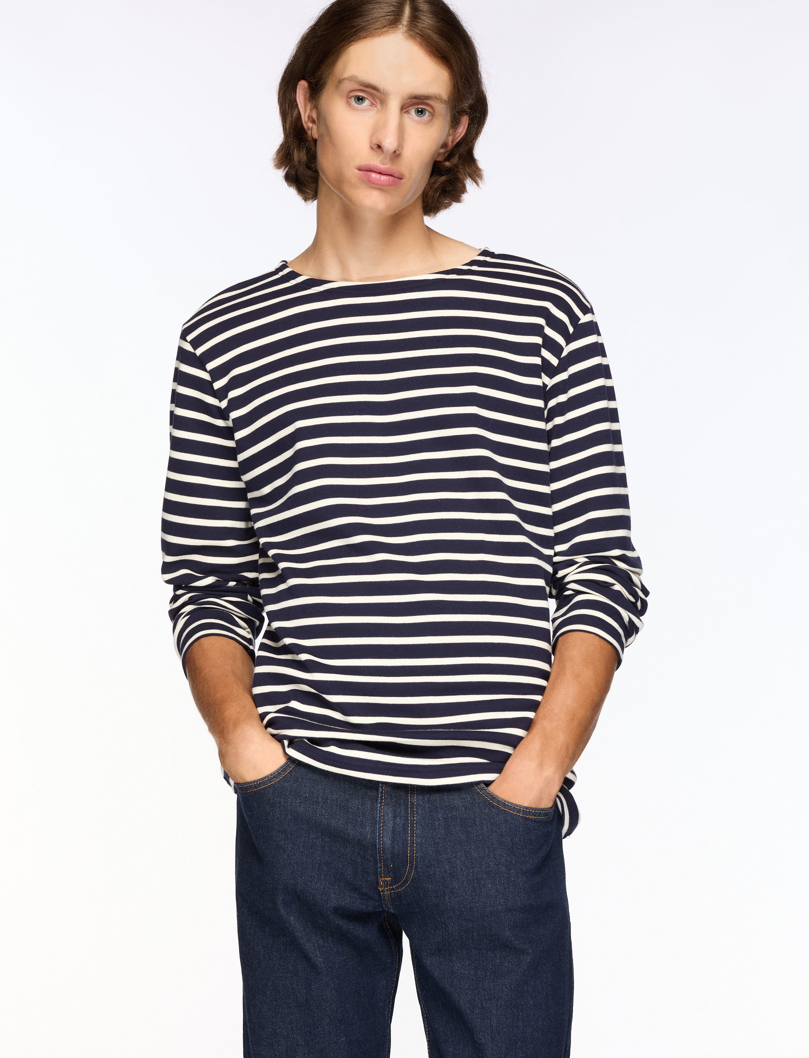 Armor Lux Striped Breton Shirt Héritage - T-shirts - NAVY/NATURE / multi