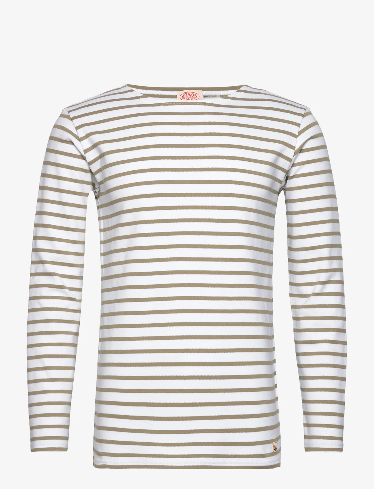 Armor Lux - Breton Striped Shirt Héritage - langærmede t-shirts - white/argile e23 - 0