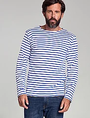 Armor Lux - Breton Striped Shirt Héritage - langermede t-skjorter - white/royal blue - 4
