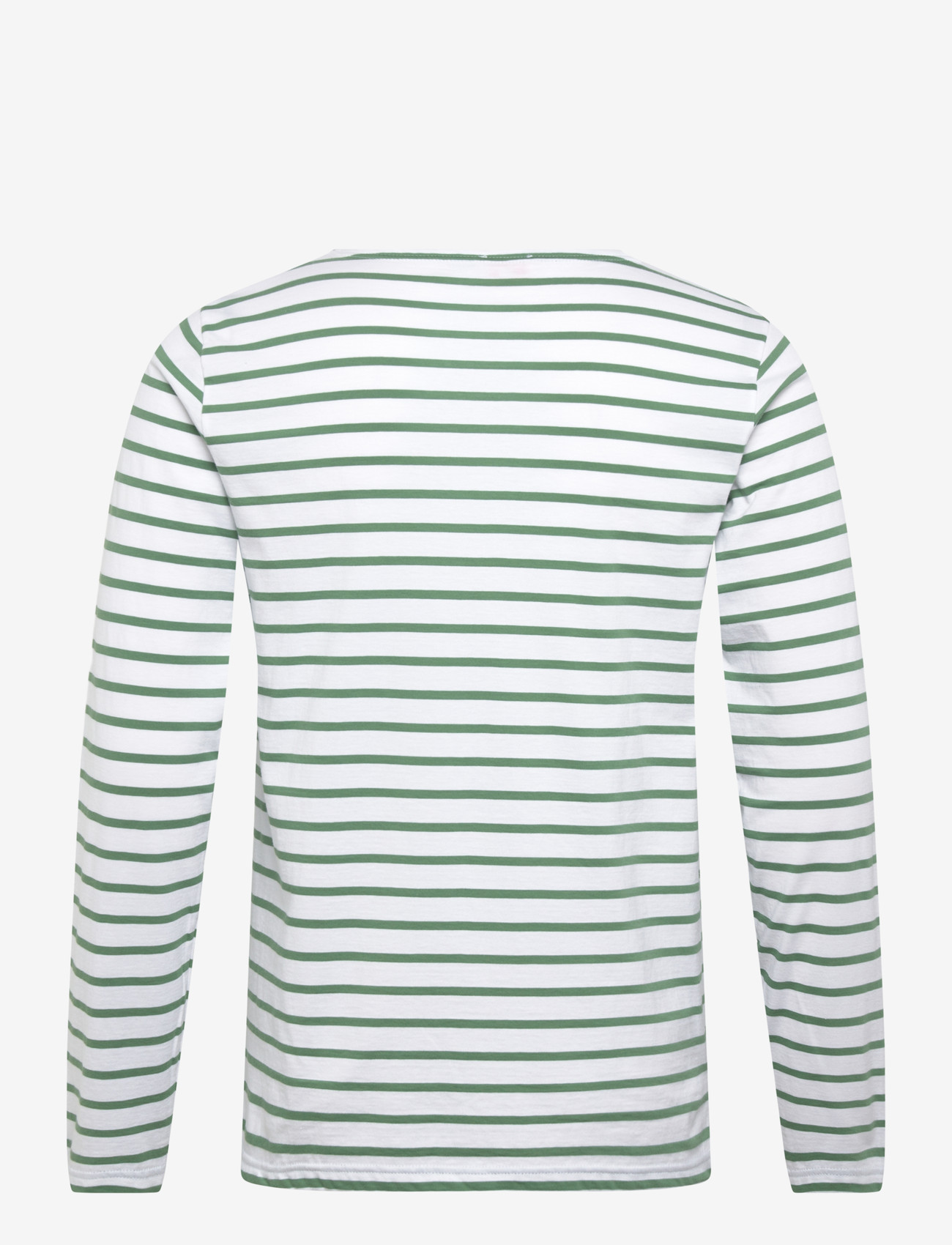 Armor Lux - Heritage Plozévet Men's Striped Shirt - pikkade varrukatega t-särgid - white/ivy - 2