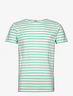 Breton Striped Shirt Héritage - MILK/MINT GREEN