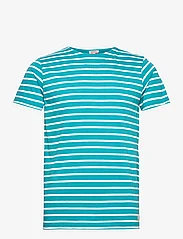 Armor Lux - Breton Striped Shirt Héritage - short-sleeved t-shirts - pagoda/milk - 0
