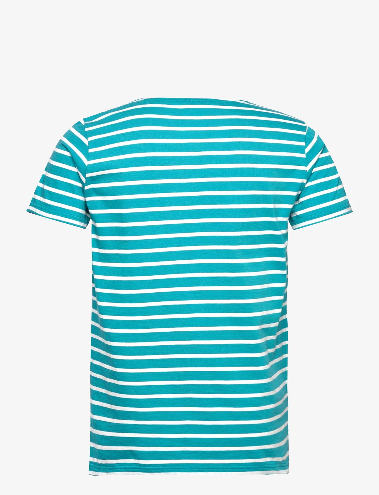Armor Lux - Breton Striped Shirt Héritage - short-sleeved t-shirts - pagoda/milk - 1