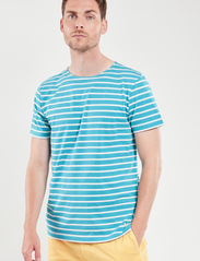 Armor Lux - Breton Striped Shirt Héritage - short-sleeved t-shirts - pagoda/milk - 3