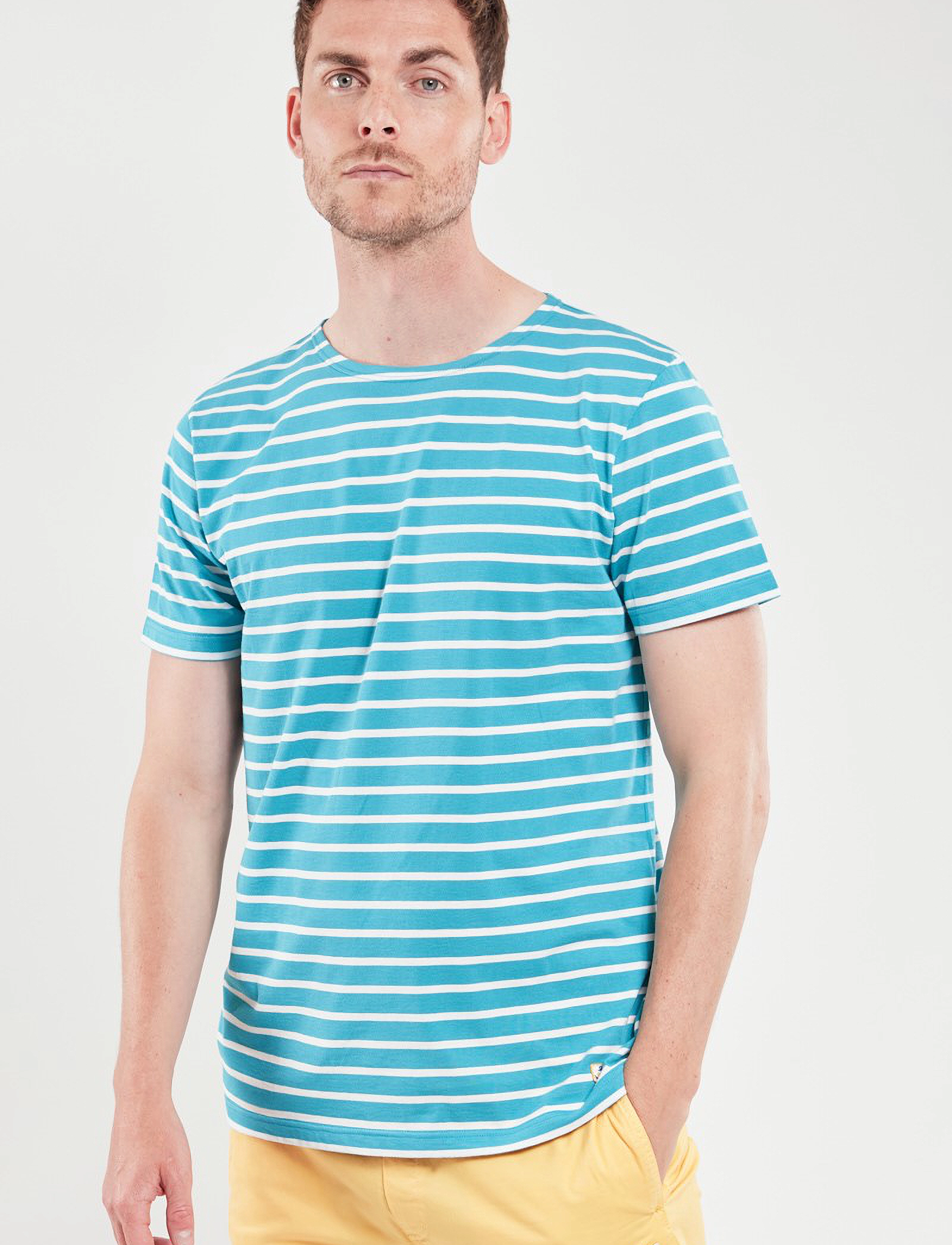 Armor Lux - Breton Striped Shirt Héritage - pagoda/milk - 3