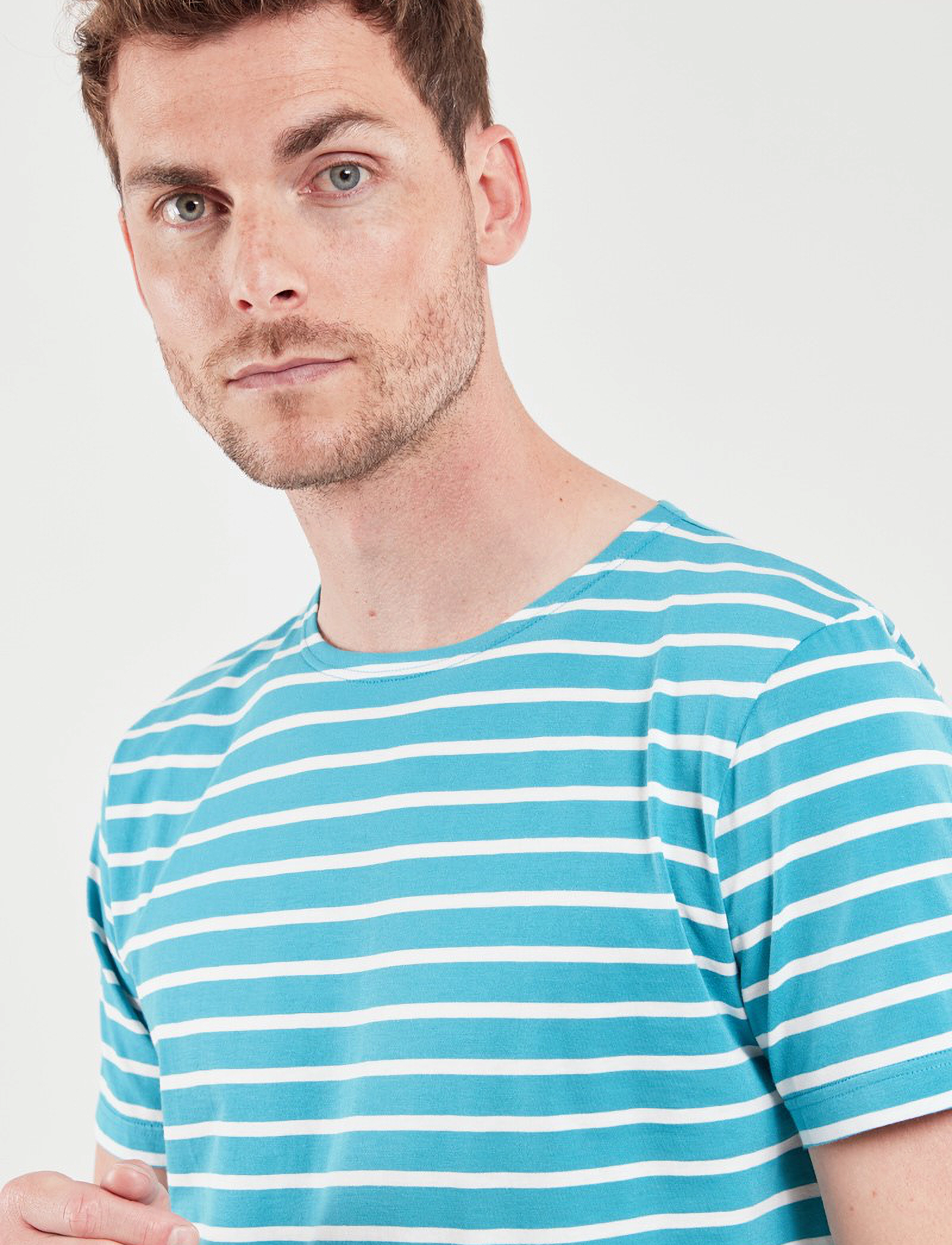 Armor Lux - Breton Striped Shirt Héritage - pagoda/milk - 4