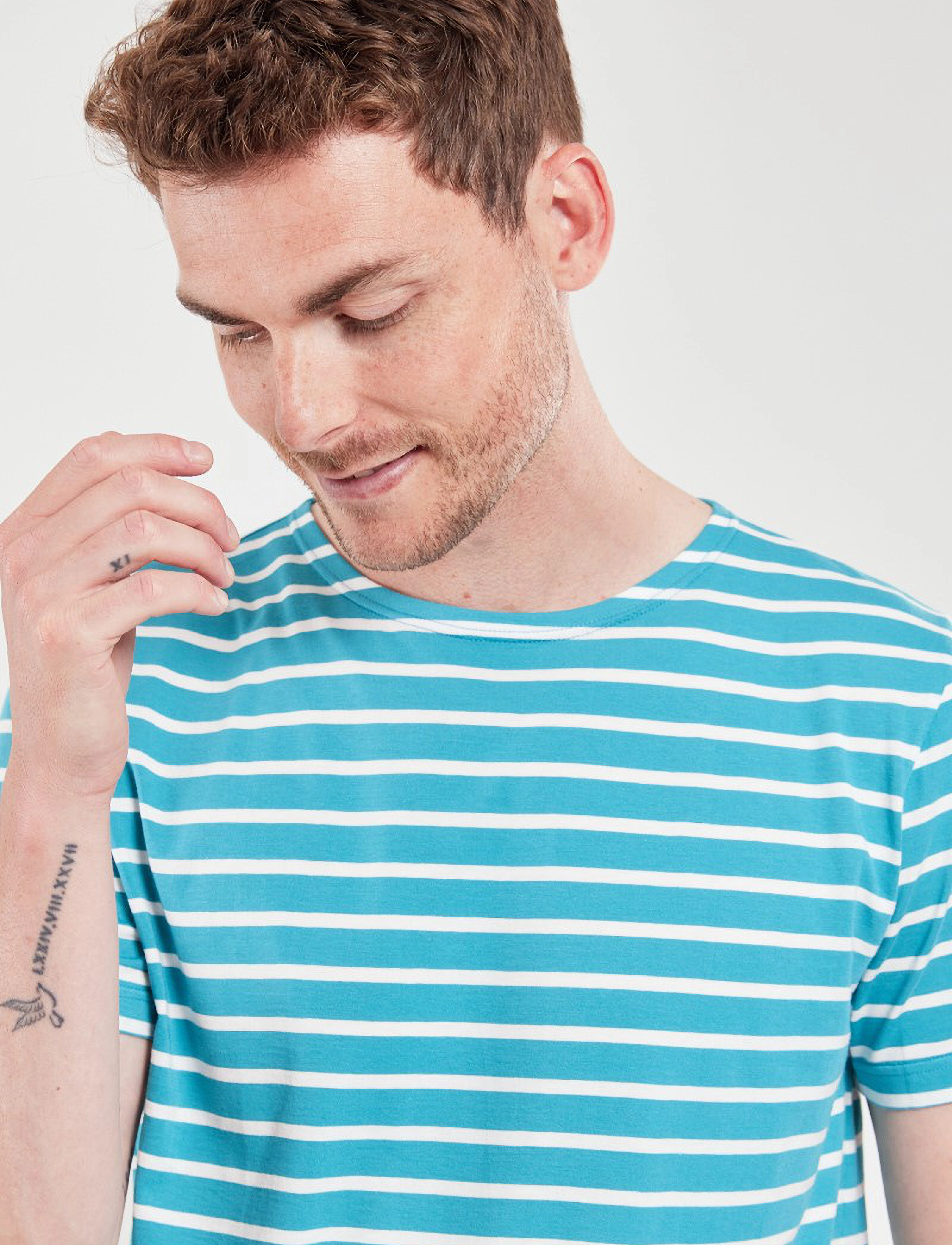 Armor Lux - Breton Striped Shirt Héritage - pagoda/milk - 5