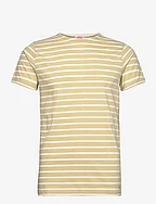 Breton Striped Shirt Héritage - PALE OLIVE/MILK