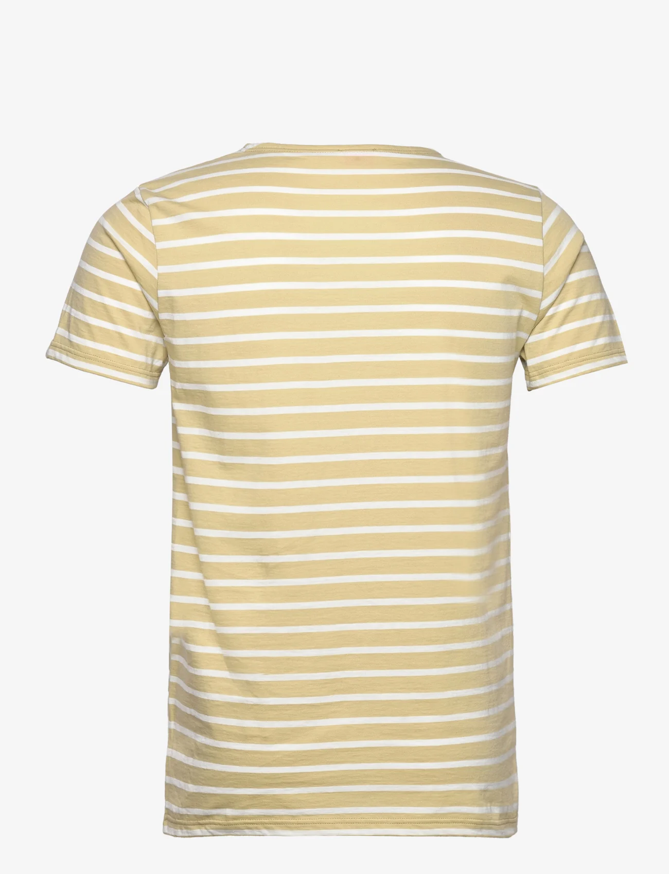 Armor Lux - Breton Striped Shirt Héritage - kortermede t-skjorter - pale olive/milk - 1