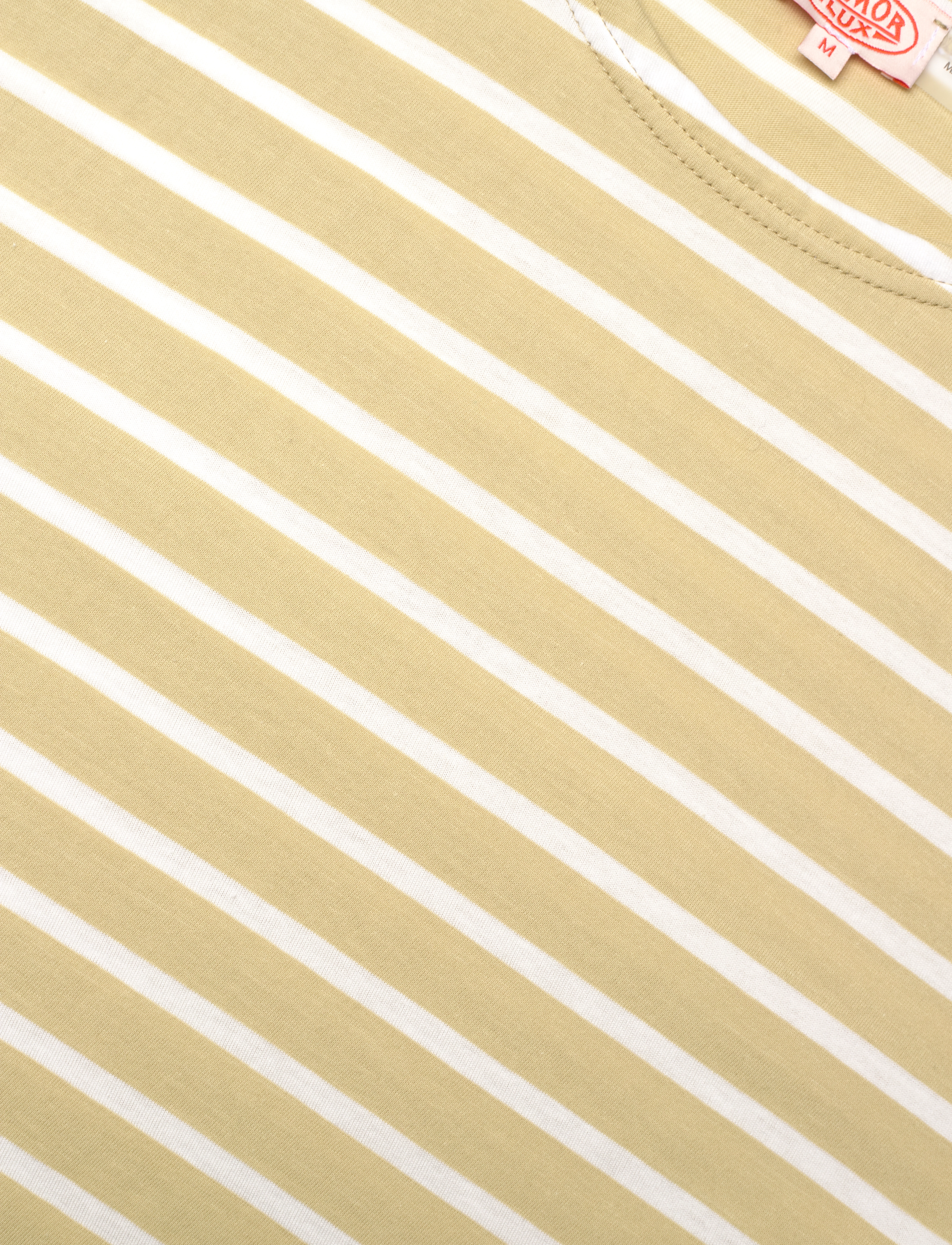 Armor Lux - Breton Striped Shirt Héritage - pale olive/milk - 5