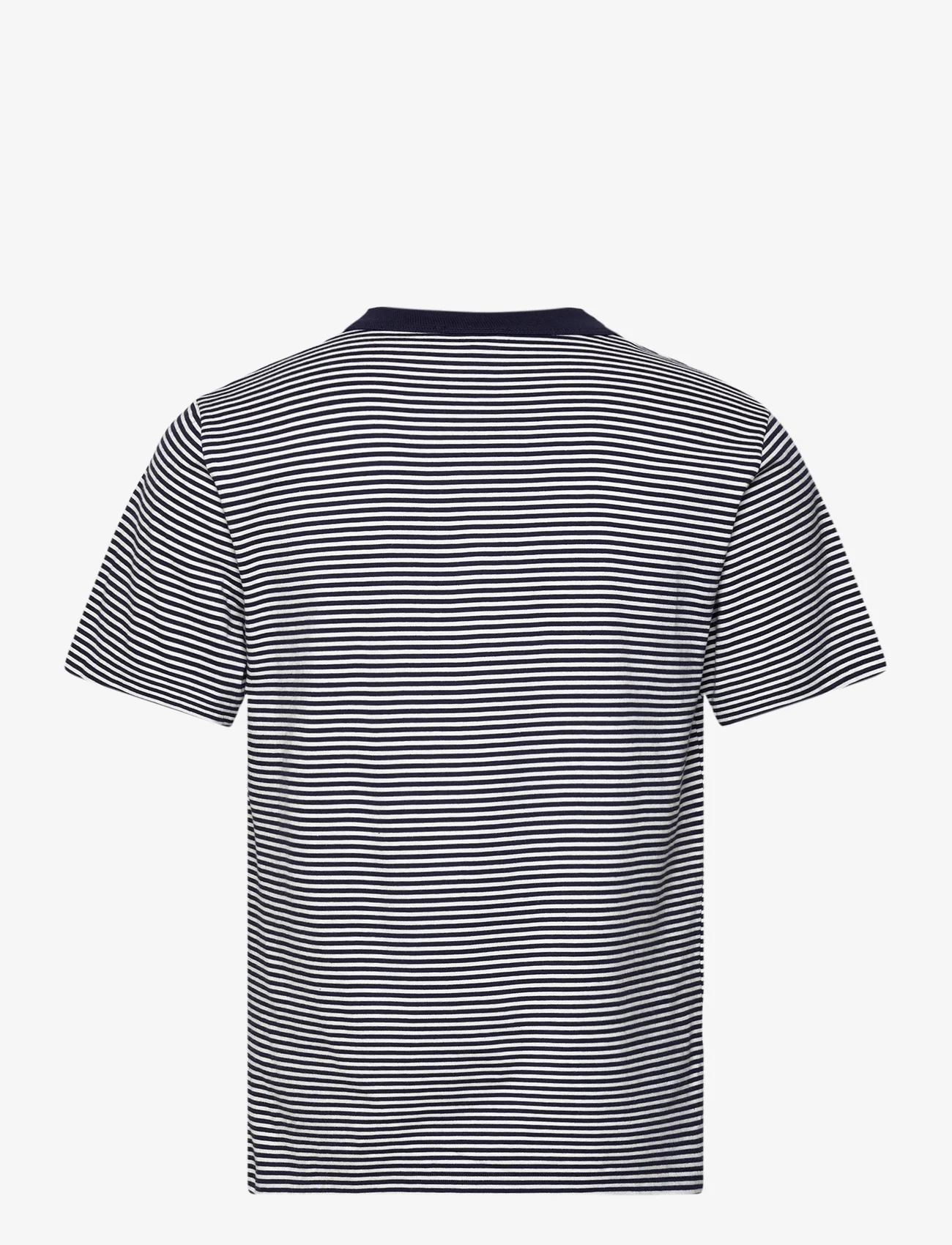 Armor Lux - T-shirt Héritage - t-krekli ar īsām piedurknēm - marine deep/milk - 1