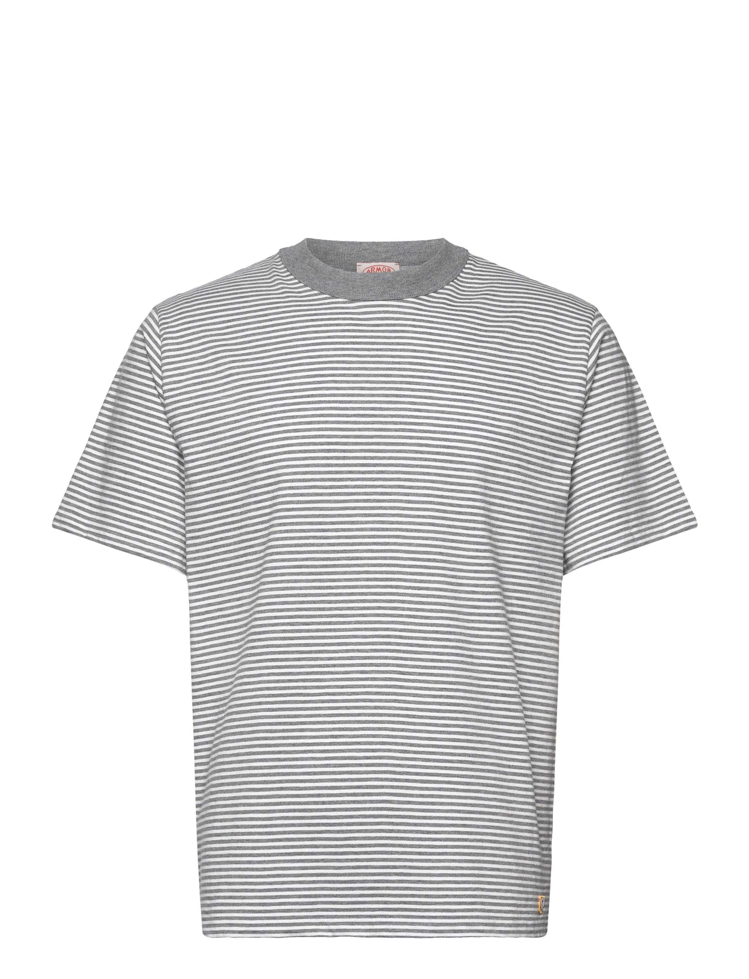 Armor Lux - Striped T-shirt Héritage - misty grey/milk - 1