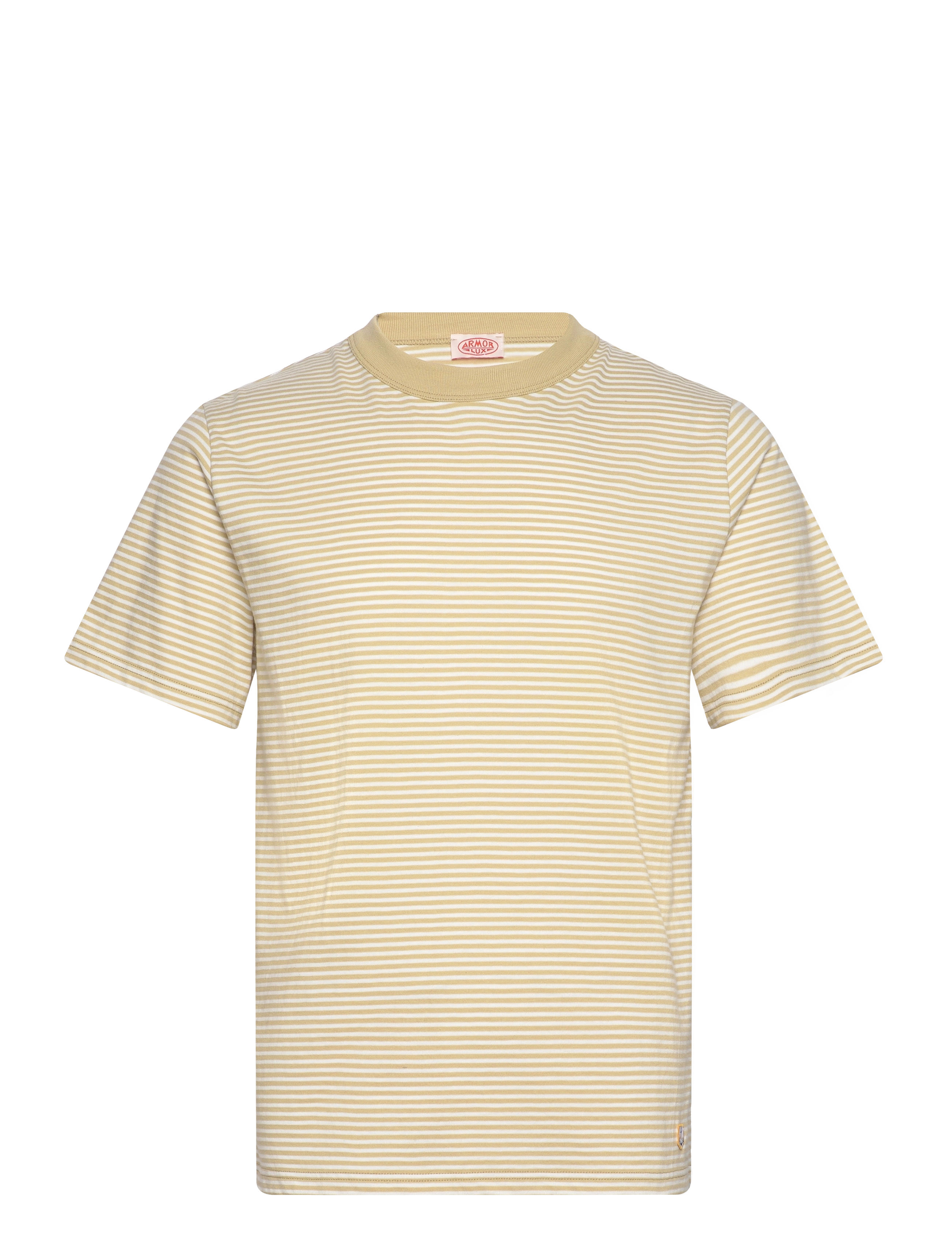 Armor Lux - Striped T-shirt Héritage - pale olive/milk - 1